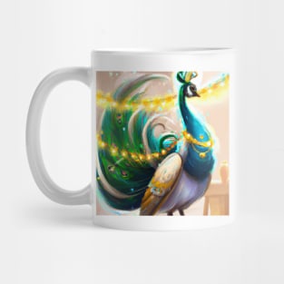 Cute Peacock Drawing Mug